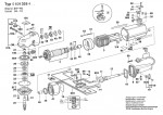 Bosch 0 601 335 450 1335.4 Angle Grinder 220 V / 043 - IT Spare Parts