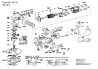 Bosch 0 601 337 032 NO DESCRIPTION Angle Grinder 220 V / 004 - CH Spare Parts