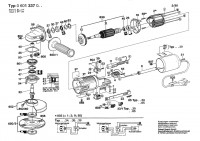 Bosch 0 601 337 133 NO DESCRIPTION Angle Grinder 220 V / 057 - SK Spare Parts