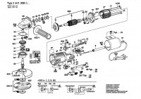 Bosch 0 601 338 134 1338.1 Angle Grinder 115 V / 025 - AMS Spare Parts
