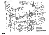 Bosch 0 601 340 439 1340.4 Angle Grinder 115 V / 061 - US Spare Parts