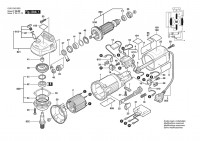 Bosch 0 601 343 032 GWS 9-125 CS Angle Grinder 230 V / 004 - CH Spare Parts