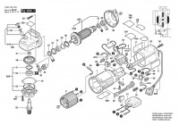 Bosch 0 601 344 732 GWS 9-125 CE Angle Grinder 230 V / 004 - CH Spare Parts