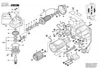 Bosch 0 601 344 734 GWS 9-125 CE Angle Grinder 115 V / 025 - AMS Spare Parts