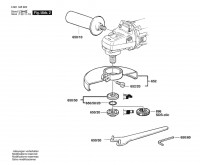 Bosch 0 601 345 634 GWS 9-150 CS Angle Grinder 115 V / 025 - AMS Spare Parts