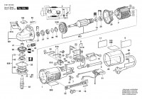 Bosch 0 601 345 638 GWS 9-150 C Angle Grinder 100 V / 006 - JP Spare Parts