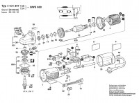 Bosch 0 601 347 154 GWS 650 Angle Grinder 230 V / 004 - CH Spare Parts