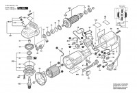 Bosch 0 601 348 132 GWS 7-125 Angle Grinder 230 V / 004 - CH Spare Parts