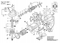 Bosch 0 601 348 763 TEMPORARY ETLIREPMIG Angle Grinder 230 V / 035 - FR Spare Parts