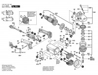 Bosch 0 601 351 132 GWS 19-180 Angle Grinder 230 V / 004 - CH Spare Parts