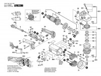 Bosch 0 601 352 165 GWS 19-230 Angle Grinder 230 V / 055 - SE Spare Parts