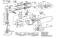 Bosch 0 601 322 048 WINKELSCHLEIFER Angle Grinder 220 V / 035 - FR Spare Parts