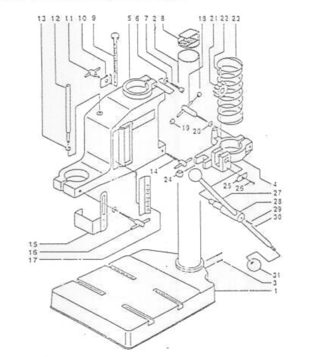 Proxxon Bfs2001 Bfs 2001 20010 Drilling Stand Spare Parts SPARE_P-20010 ...