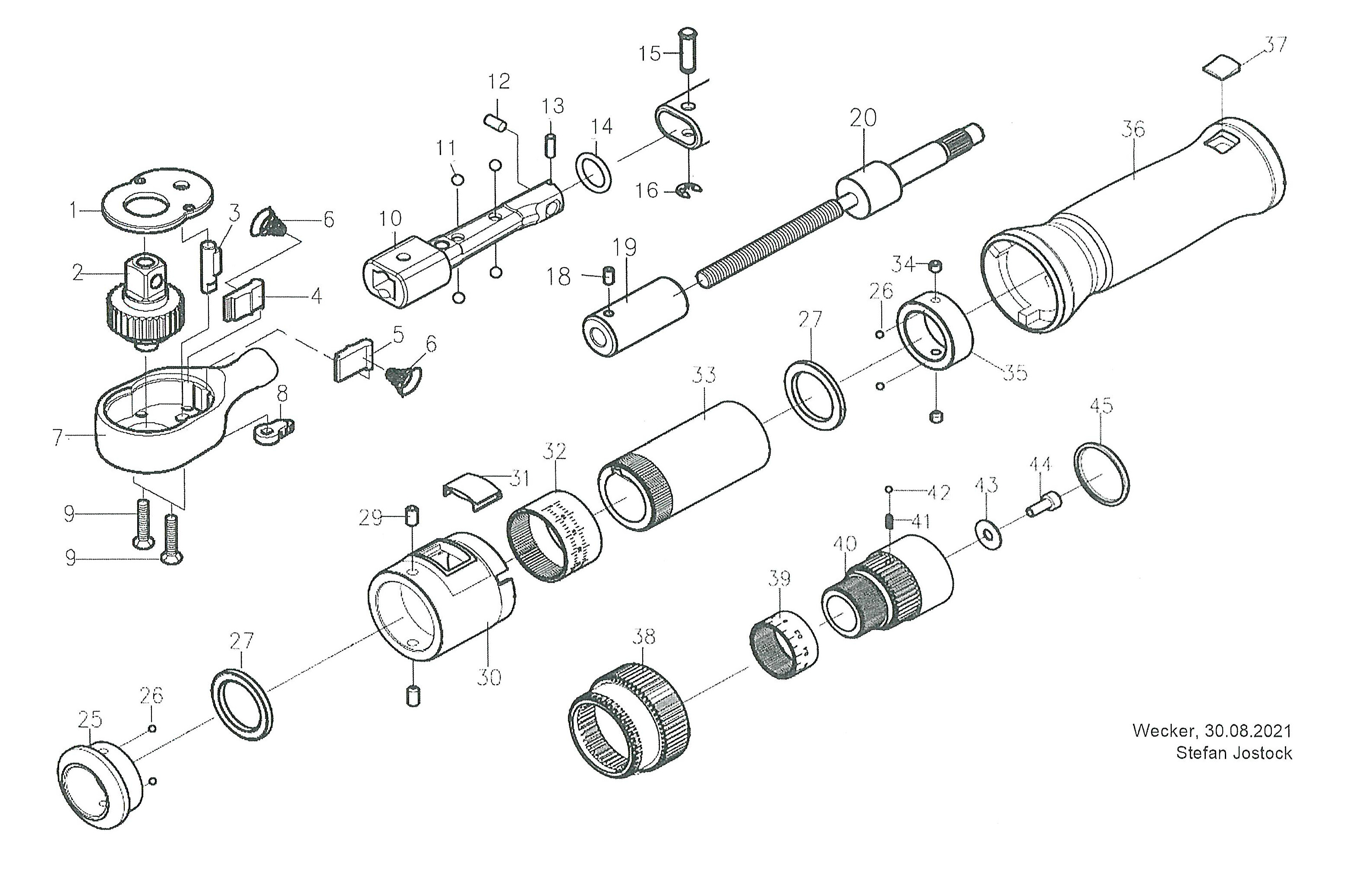 Proxxon 23341 Microclick Torque Wrench Mc 60 Spare Parts SPARE_P-23341 ...