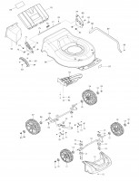 Makita DLM466 Lawn Mower LXT Spare Parts
