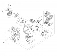 Makita HG001G Heat Gun XGT Spare Parts