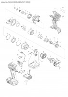Makita TD004G Impact Driver XGT Spare Parts