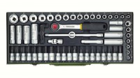 Proxxon 23112 65-Piece Super Compact Socket Set with 3/8\" Ratchet Spare Parts