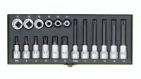 Proxxon 23296 18-piece special set for XZN multi-toothed screws Spare Parts