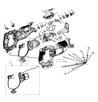 Black & Decker BLCR78NZ Cordless Reciprocating Saw Type 1 Spare Parts