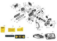 DeWalt DCMCS565P1 Chainsaw Type 1 Spare Parts