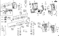 DeWalt DCH273-GB Rotary Hammer Type 1 Spare Parts