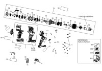 DeWalt DCD805P2T Combi Hammer Drill Driver Type 2 Spare Parts