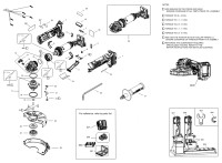DeWalt DCG404S2T-GB Angle Grinder Type 1 Spare Parts