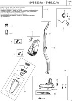 Black & Decker SVB520JW Cordless 2in1 Stick Vacuum TYH1 Spare Parts