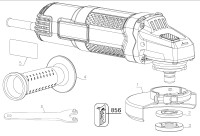 Black & Decker BDEG400 Angle Grinder  Type 1 Spare Parts