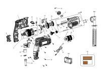 Stanley FMEH1100K Hammer Drill Type 1 Spare Parts