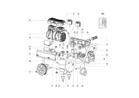 Metabo 01594000 Basic 270-50 OF Silent Compressor EU 230V Spare Parts