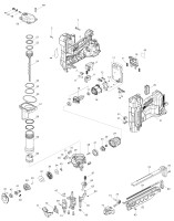 Makita DBN601ZJ Framing Nailer Lxt Spare Parts