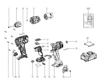 Metabo 14052000 BS 18 L Quick Cordless Drill Driver Spare Parts