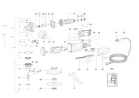 Metabo 03612010 WP 1100-125 Small Angle Grinder non EU 230V Spare Parts