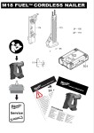 Milwaukee M12FCN18GS-0X CMPCT BRAD NAILER 18GA XXX Spare Parts