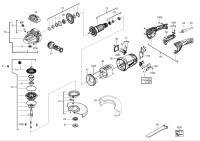 Milwaukee AGV22-180E ANGLE GRINDER IN2 Spare Parts