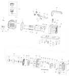 Makita DVP281 Cordless Vacuum Pump Spare Parts