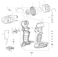 Makita DML808 Cordless Flashlight Spare Parts