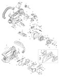 Makita DUC258 Cordless Chain Saw Spare Parts