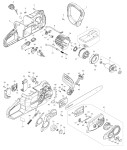 Makita UC022GT101 Cordless Chain Saw Spare Parts
