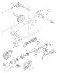 Makita UE001G Cordless Edger Spare Parts