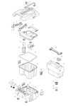 Makita PE001G Cordless Spot Extractor Spare Parts