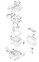 Makita PE001G Cordless Spot Extractor Spare Parts