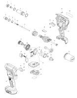 Makita DRV151 Cordless Rivet Gun Spare Parts