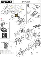 DEWALT DCPS660N TRENCH RAMMER TYPE 1 SPARE PARTS