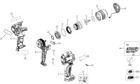 DEWALT DCF903 IMPACT WRENCH TYPE 1 SPARE PARTS