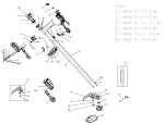DEWALT DCMST901N CORDLESS STRING TRIMMER TYPE 1 SPARE PARTS