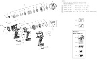 DEWALT DCF964H2G CORDLESS IMPACT WRENCH TYPE 2 SPARE PARTS