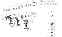 DEWALT DCF964NT CORDLESS IMPACT WRENCH TYPE 2 SPARE PARTS